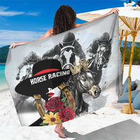 Horse Racing Sarong Derby Lady Triple Flowers