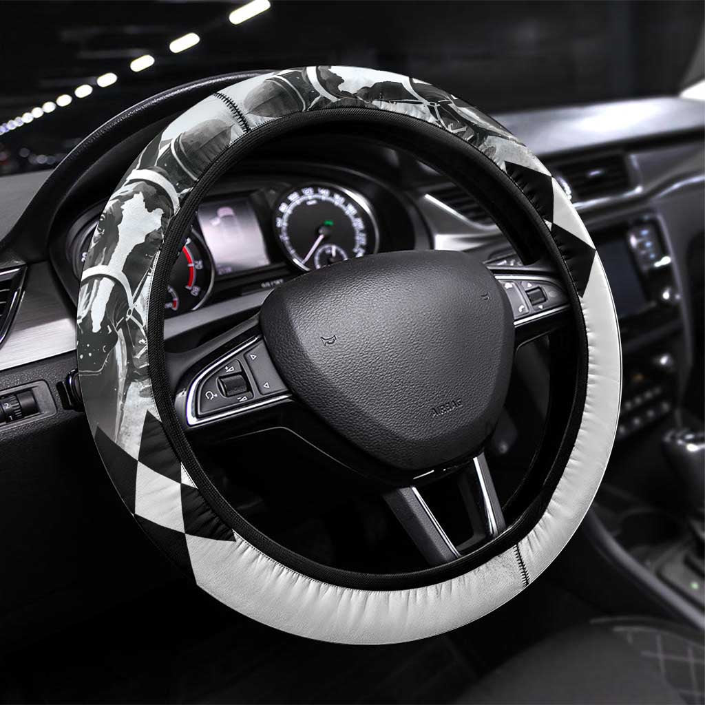 Horse Racing Steering Wheel Cover Derby Lady Triple Flowers