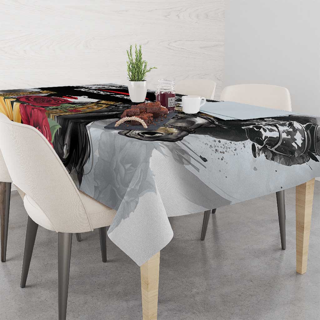 Horse Racing Tablecloth Derby Lady Triple Flowers