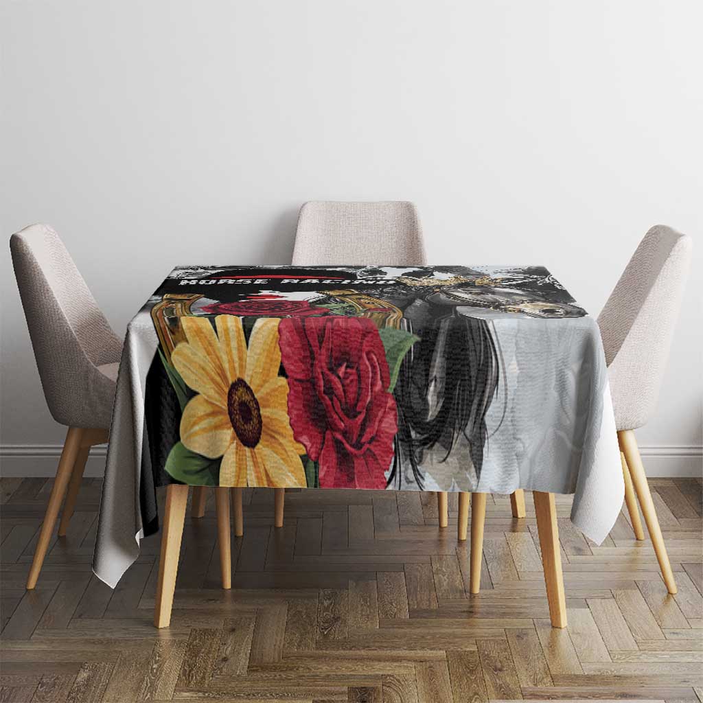 Horse Racing Tablecloth Derby Lady Triple Flowers