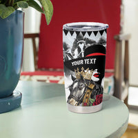 Personalized Horse Racing Tumbler Cup Derby Lady Triple Flowers