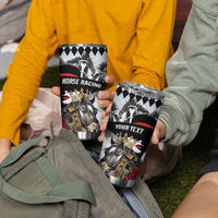 Personalized Horse Racing Tumbler Cup Derby Lady Triple Flowers