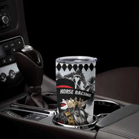Personalized Horse Racing Tumbler Cup Derby Lady Triple Flowers