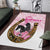 Kentucky Survivors Area Rug Horse Derby Lady Pink Roses