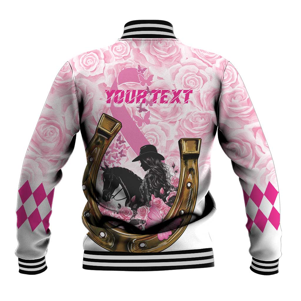 Personalized Kentucky Survivors Baseball Jacket Horse Derby Lady Pink Roses