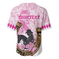 Personalized Kentucky Survivors Baseball Jersey Horse Derby Lady Pink Roses