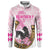 Personalized Kentucky Survivors Button Sweatshirt Horse Derby Lady Pink Roses