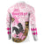 Personalized Kentucky Survivors Button Sweatshirt Horse Derby Lady Pink Roses