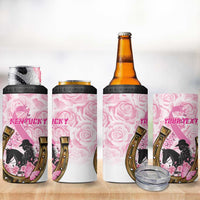 Personalized Kentucky Survivors 4 in 1 Can Cooler Tumbler Horse Derby Lady Pink Roses
