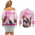 Personalized Kentucky Survivors Couples Matching Off Shoulder Short Dress and Long Sleeve Button Shirt Horse Derby Lady Pink Roses