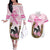 Personalized Kentucky Survivors Couples Matching Off The Shoulder Long Sleeve Dress and Hawaiian Shirt Horse Derby Lady Pink Roses