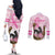 Personalized Kentucky Survivors Couples Matching Off The Shoulder Long Sleeve Dress and Long Sleeve Button Shirt Horse Derby Lady Pink Roses