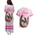 Personalized Kentucky Survivors Couples Matching Puletasi and Hawaiian Shirt Horse Derby Lady Pink Roses
