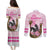 Personalized Kentucky Survivors Couples Matching Puletasi and Long Sleeve Button Shirt Horse Derby Lady Pink Roses