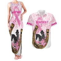 Personalized Kentucky Survivors Couples Matching Tank Maxi Dress and Hawaiian Shirt Horse Derby Lady Pink Roses