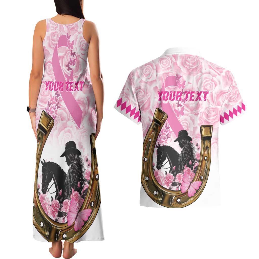 Personalized Kentucky Survivors Couples Matching Tank Maxi Dress and Hawaiian Shirt Horse Derby Lady Pink Roses
