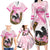 Personalized Kentucky Survivors Family Matching Long Sleeve Bodycon Dress and Hawaiian Shirt Horse Derby Lady Pink Roses