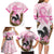 Personalized Kentucky Survivors Family Matching Long Sleeve Bodycon Dress and Hawaiian Shirt Horse Derby Lady Pink Roses