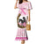 Personalized Kentucky Survivors Family Matching Mermaid Dress and Hawaiian Shirt Horse Derby Lady Pink Roses