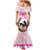 Personalized Kentucky Survivors Family Matching Mermaid Dress and Hawaiian Shirt Horse Derby Lady Pink Roses