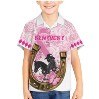 Personalized Kentucky Survivors Family Matching Mermaid Dress and Hawaiian Shirt Horse Derby Lady Pink Roses