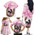 Personalized Kentucky Survivors Family Matching Off The Shoulder Long Sleeve Dress and Hawaiian Shirt Horse Derby Lady Pink Roses