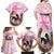 Personalized Kentucky Survivors Family Matching Off Shoulder Maxi Dress and Hawaiian Shirt Horse Derby Lady Pink Roses