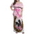 Personalized Kentucky Survivors Family Matching Off Shoulder Maxi Dress and Hawaiian Shirt Horse Derby Lady Pink Roses