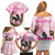 Personalized Kentucky Survivors Family Matching Off Shoulder Short Dress and Hawaiian Shirt Horse Derby Lady Pink Roses