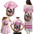 Personalized Kentucky Survivors Family Matching Puletasi and Hawaiian Shirt Horse Derby Lady Pink Roses