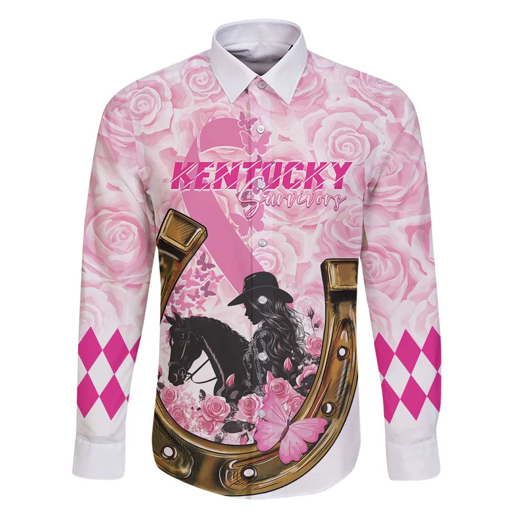 Personalized Kentucky Survivors Family Matching Puletasi and Hawaiian Shirt Horse Derby Lady Pink Roses