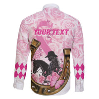 Personalized Kentucky Survivors Family Matching Short Sleeve Bodycon Dress and Hawaiian Shirt Horse Derby Lady Pink Roses