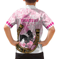 Personalized Kentucky Survivors Family Matching Tank Maxi Dress and Hawaiian Shirt Horse Derby Lady Pink Roses