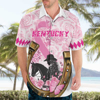 Personalized Kentucky Survivors Hawaiian Shirt Horse Derby Lady Pink Roses
