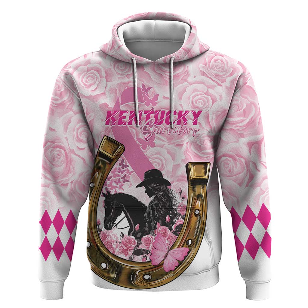 Personalized Kentucky Survivors Hoodie Horse Derby Lady Pink Roses