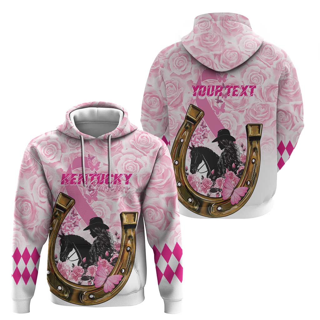 Personalized Kentucky Survivors Hoodie Horse Derby Lady Pink Roses