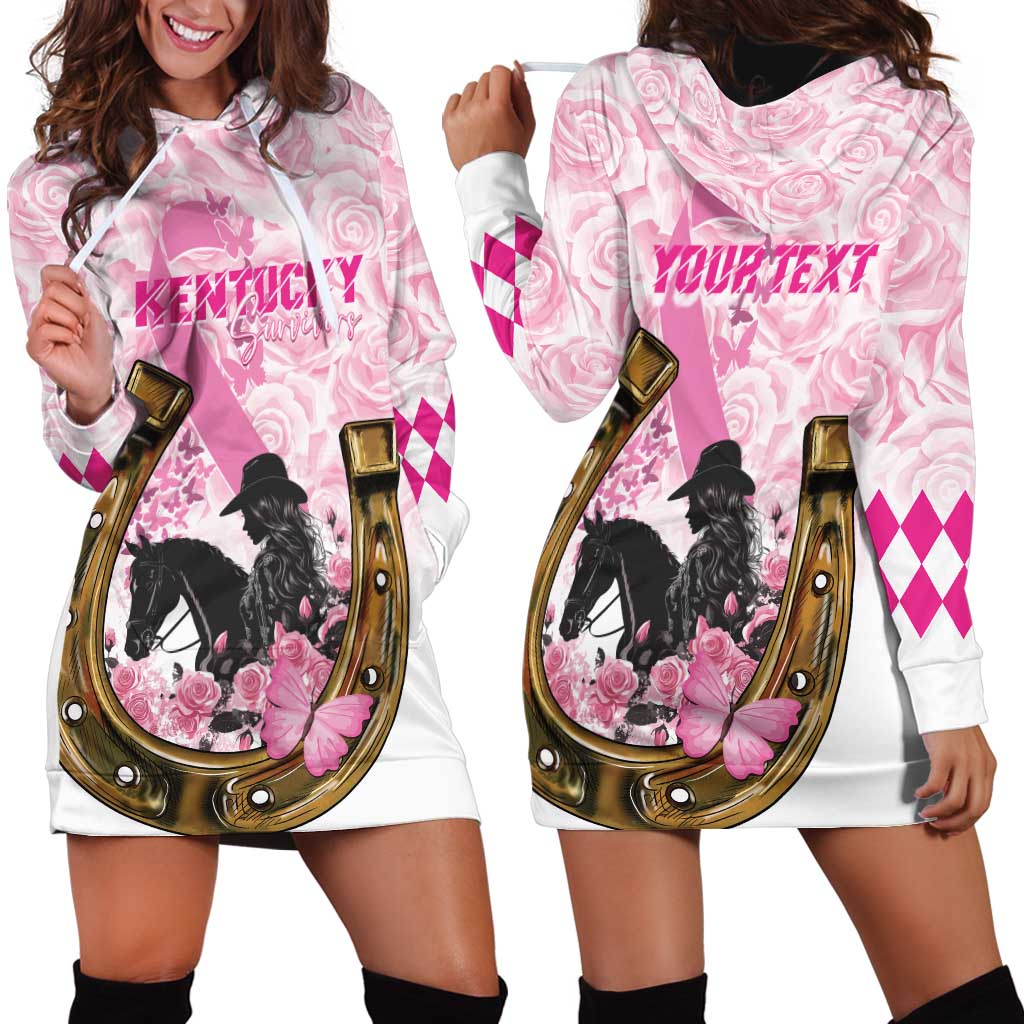 Personalized Kentucky Survivors Hoodie Dress Horse Derby Lady Pink Roses