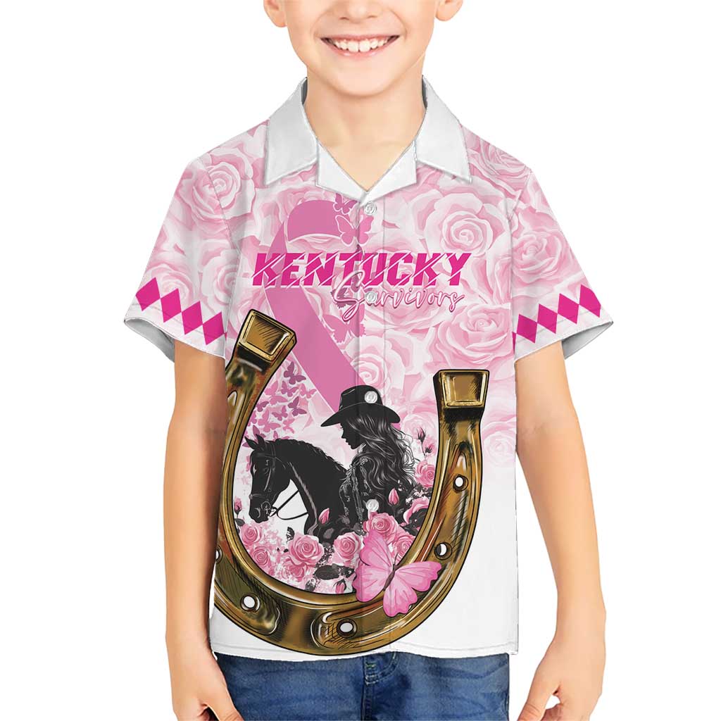 Personalized Kentucky Survivors Kid Hawaiian Shirt Horse Derby Lady Pink Roses