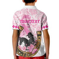 Personalized Kentucky Survivors Kid Polo Shirt Horse Derby Lady Pink Roses