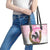 Kentucky Survivors Leather Tote Bag Horse Derby Lady Pink Roses