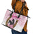 Kentucky Survivors Leather Tote Bag Horse Derby Lady Pink Roses