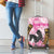 Kentucky Survivors Luggage Cover Horse Derby Lady Pink Roses