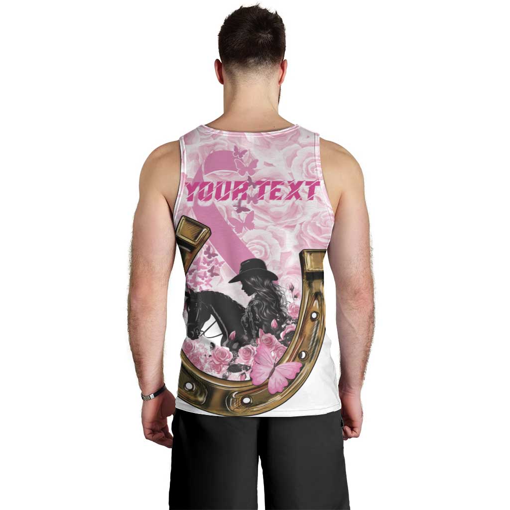 Personalized Kentucky Survivors Men Tank Top Horse Derby Lady Pink Roses