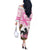 Personalized Kentucky Survivors Off The Shoulder Long Sleeve Dress Horse Derby Lady Pink Roses