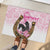 Kentucky Survivors Rubber Doormat Horse Derby Lady Pink Roses