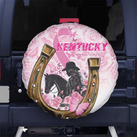 Kentucky Survivors Spare Tire Cover Horse Derby Lady Pink Roses