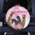 Kentucky Survivors Spare Tire Cover Horse Derby Lady Pink Roses