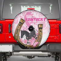 Kentucky Survivors Spare Tire Cover Horse Derby Lady Pink Roses