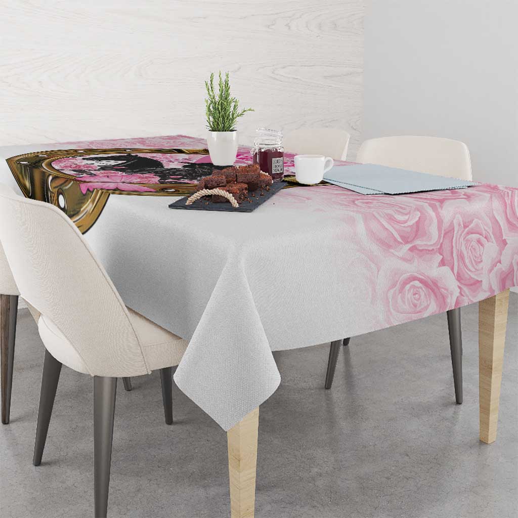 Kentucky Survivors Tablecloth Horse Derby Lady Pink Roses
