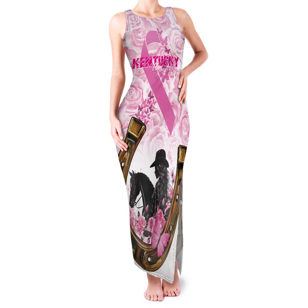 Personalized Kentucky Survivors Tank Maxi Dress Horse Derby Lady Pink Roses